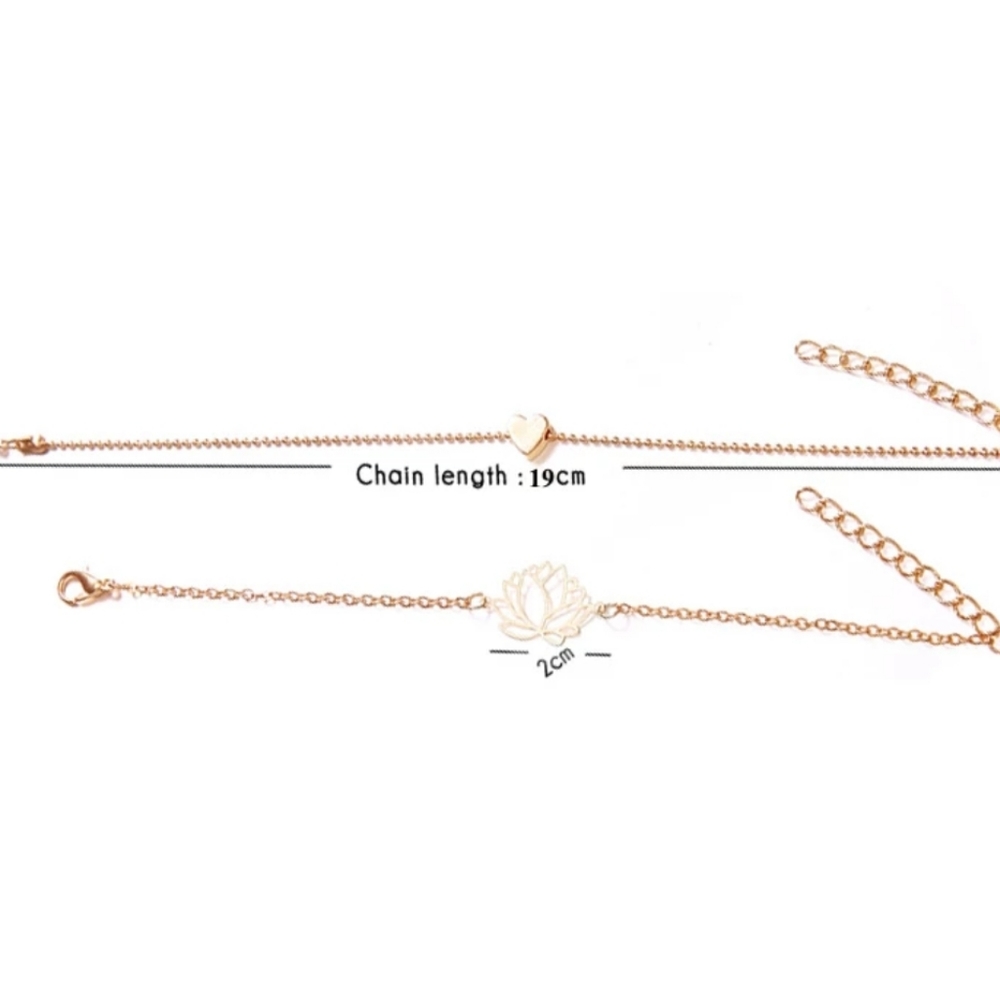 *Pheobe* Gold Bracelet Set - Picture 4 of 6